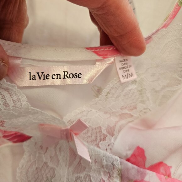 NWOT La Vie En Rose Inner Slip Pink Floral - Picture 9 of 15